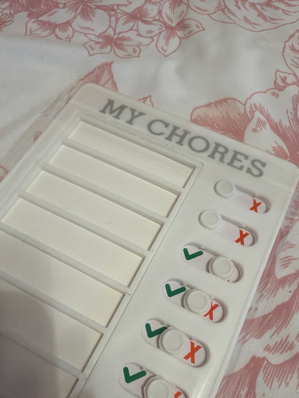 My Chores Magnetic Checklist - White